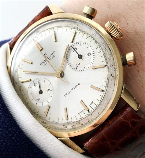 chronograph breitling top time|vintage breitling top time chronograph.